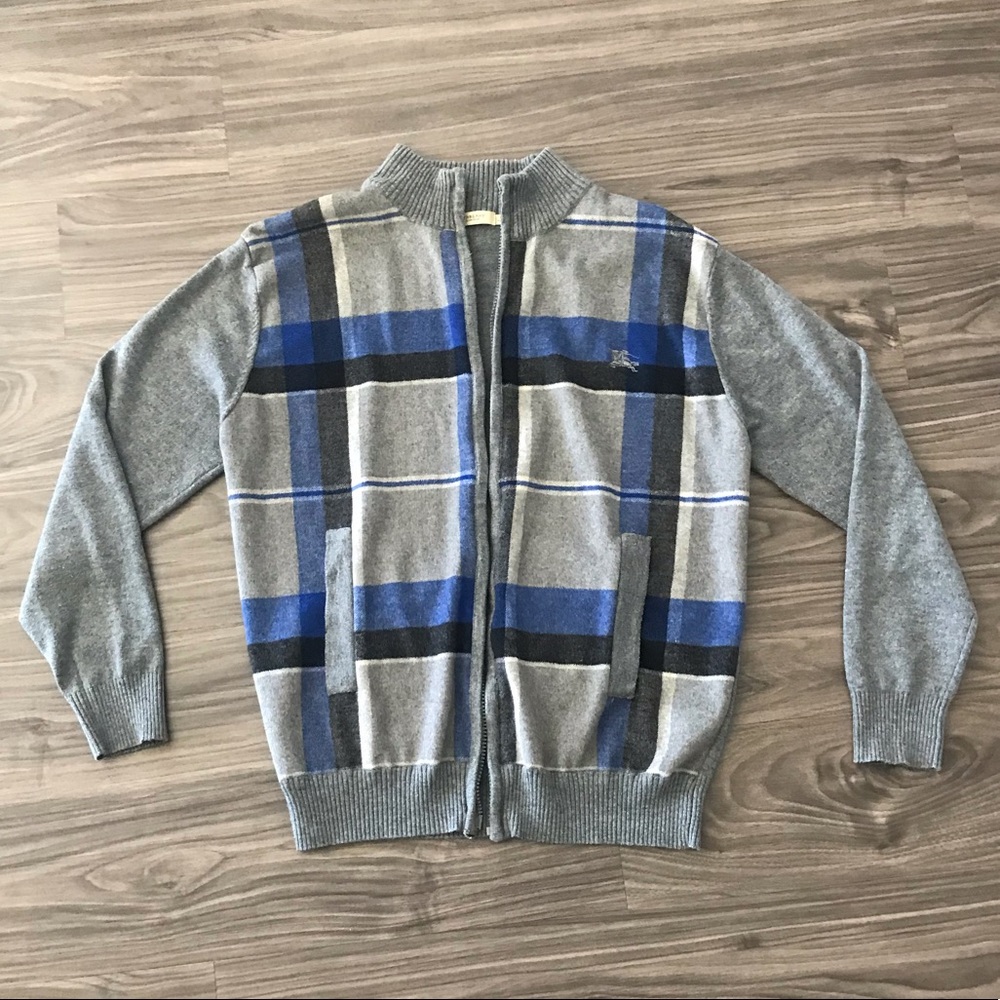 Burberry Plaid Cardigan Size L